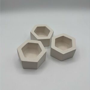 Set of Three Hexagonal Catch-Alls